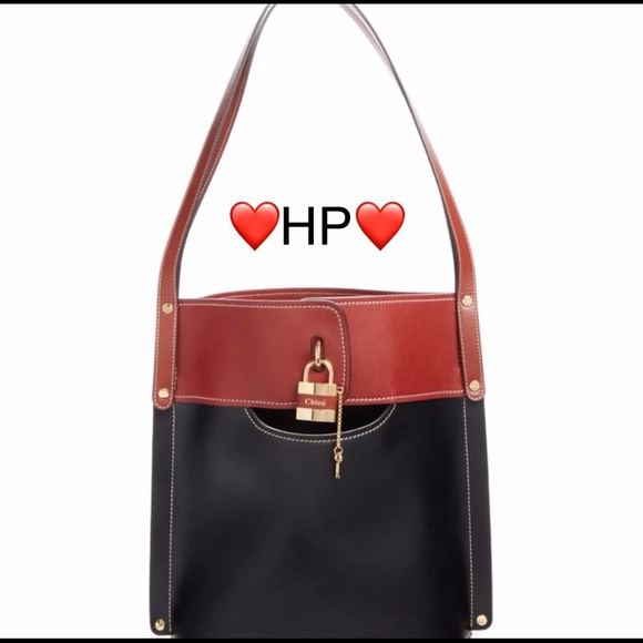 Chloe Handbags - Chloé Aby Bicolor Leather Bucket Bag